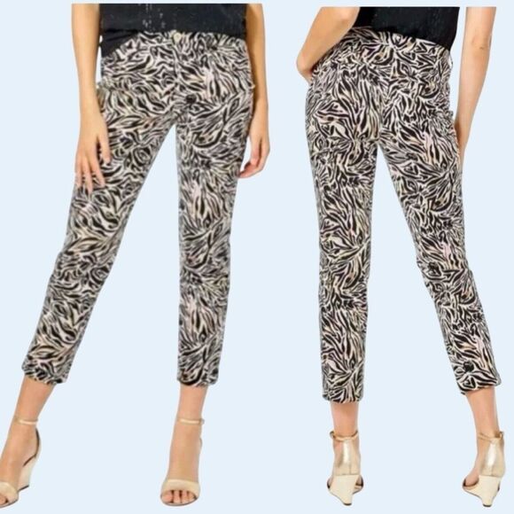 Lilly Pulitzer Pants - Lilly Pulitzer Kelly Stretch Pant Onyx Can You Zee Me Zebra Print Size 14 NWT